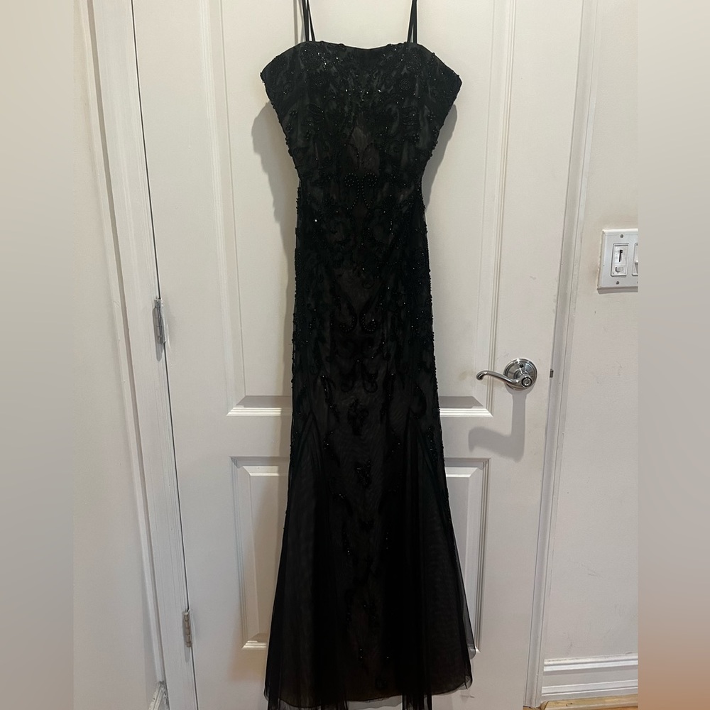 Black Lace Gown